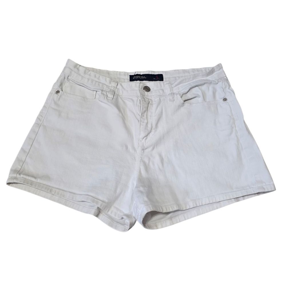 Women's White Jean Shorts
